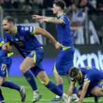 Slavlje Zmajeva nakon pobjede protiv Italije