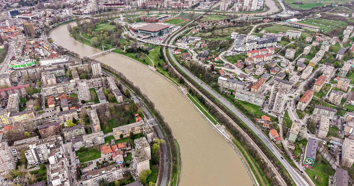 Nabujala rijeka Bosna u Zenici