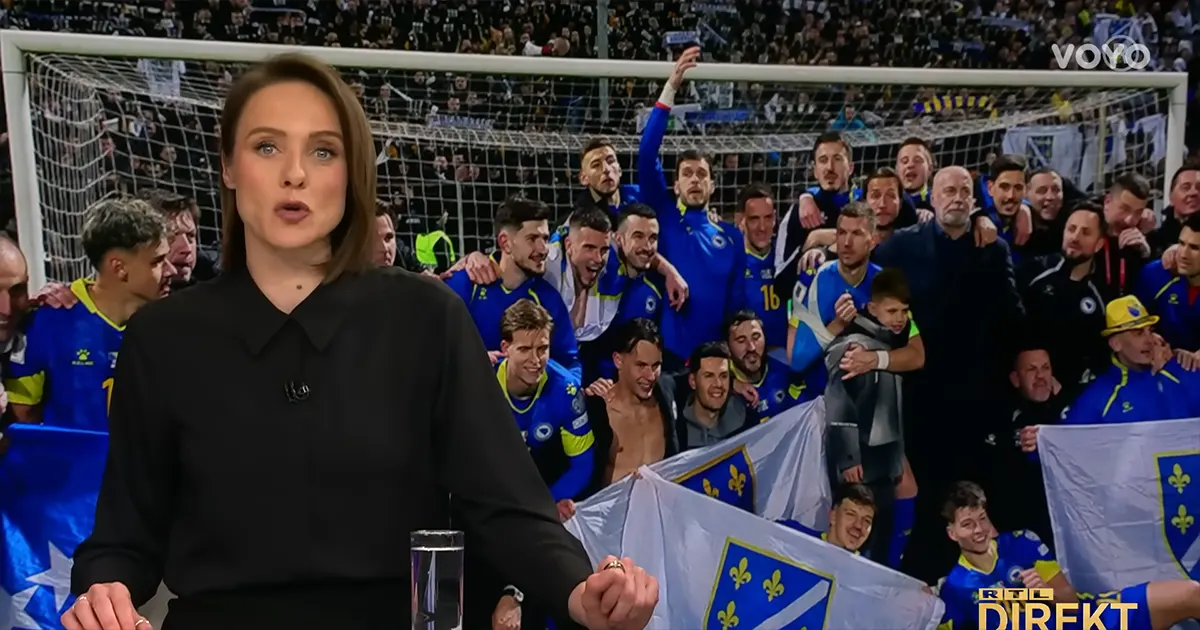 Hrvatska TV o pobjedi BiH