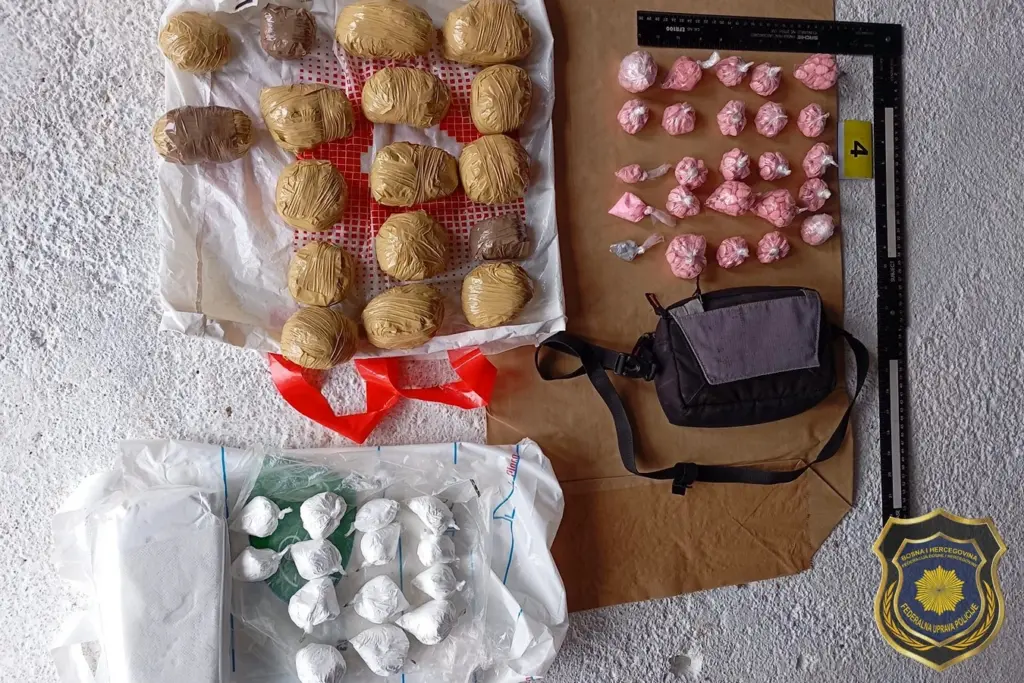 FUP: Dvije osobe iz Sarajeva lišene slobode, pronađeno više od šest kilograma droge