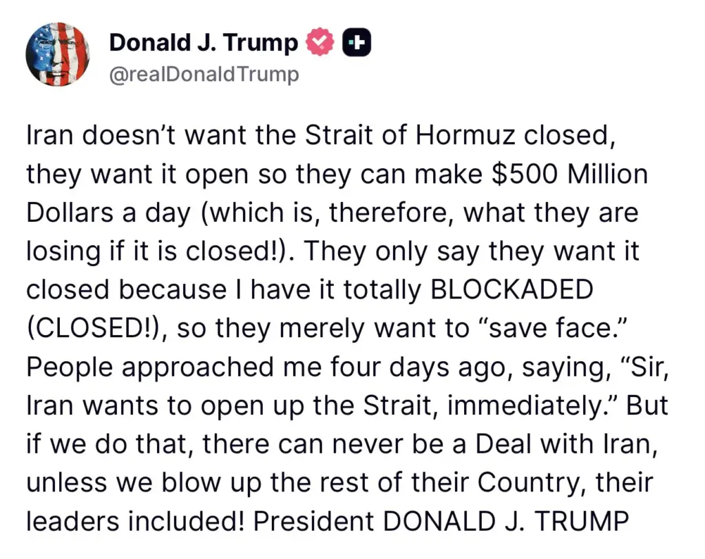 Trumpova objava