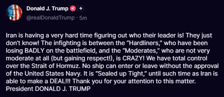 trump poruka naređenje