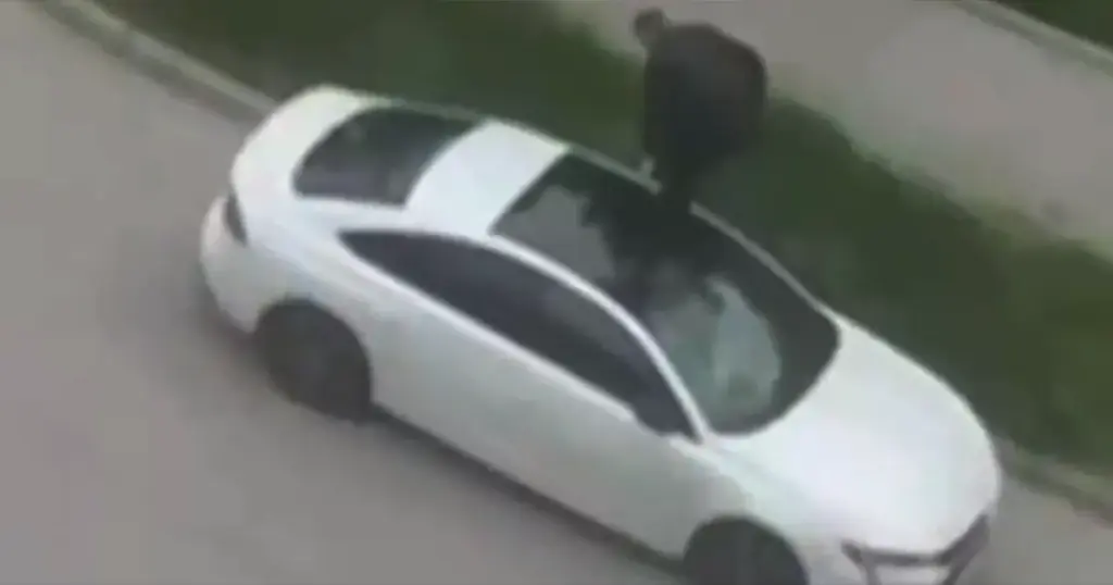 Muškarac u Tuzli razbijao automobil i kroz krov upao u njega