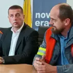 Ahmed Hamzić ( u sredini), direktor Nove Željezare Zenica