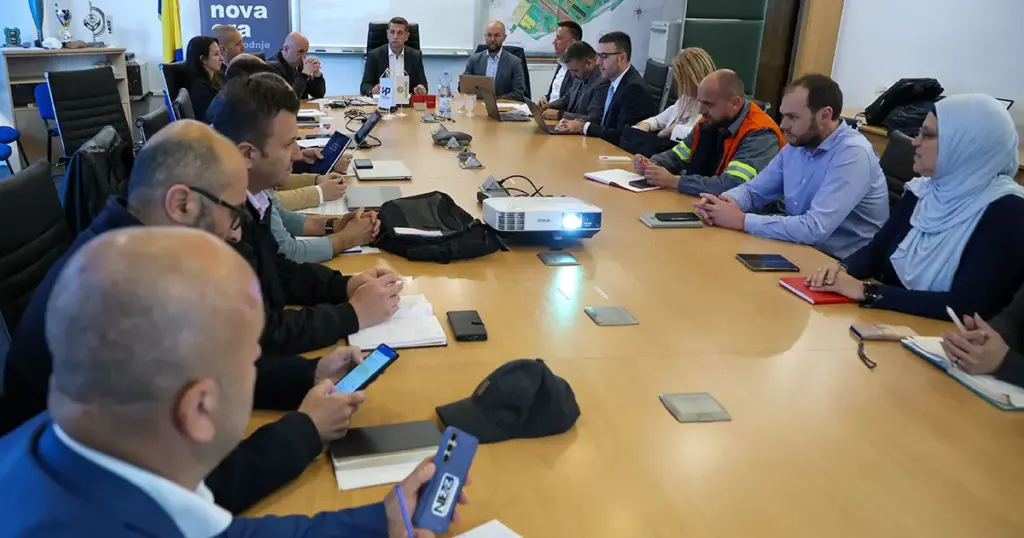 Sastanak Lakića, Ustamujića i predstavnika Nove Željezare Zenica