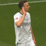 Tabaković slavi gol protiv Hoffenheima
