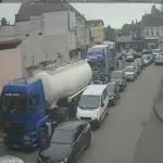 Kolona vozila na GP Gradiška