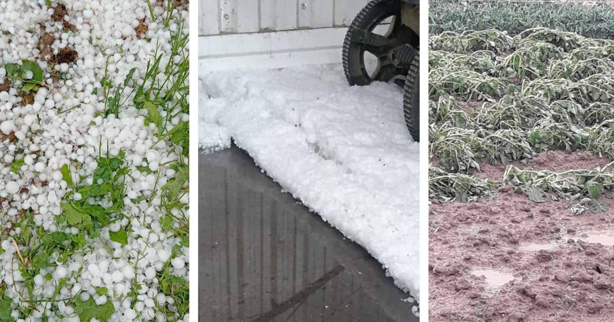 Jako nevrijeme pogodilo okolinu Gradačca, led napadao kao snijeg