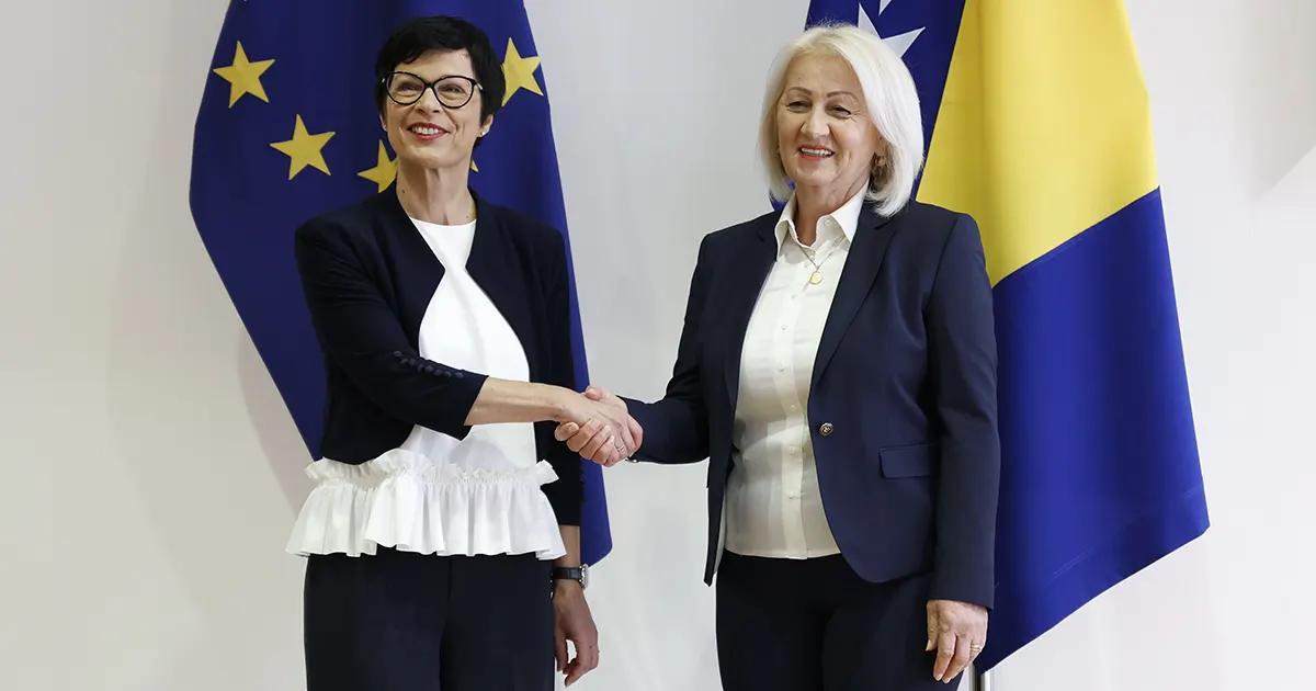 Marta Kos i Borjana Krišto
