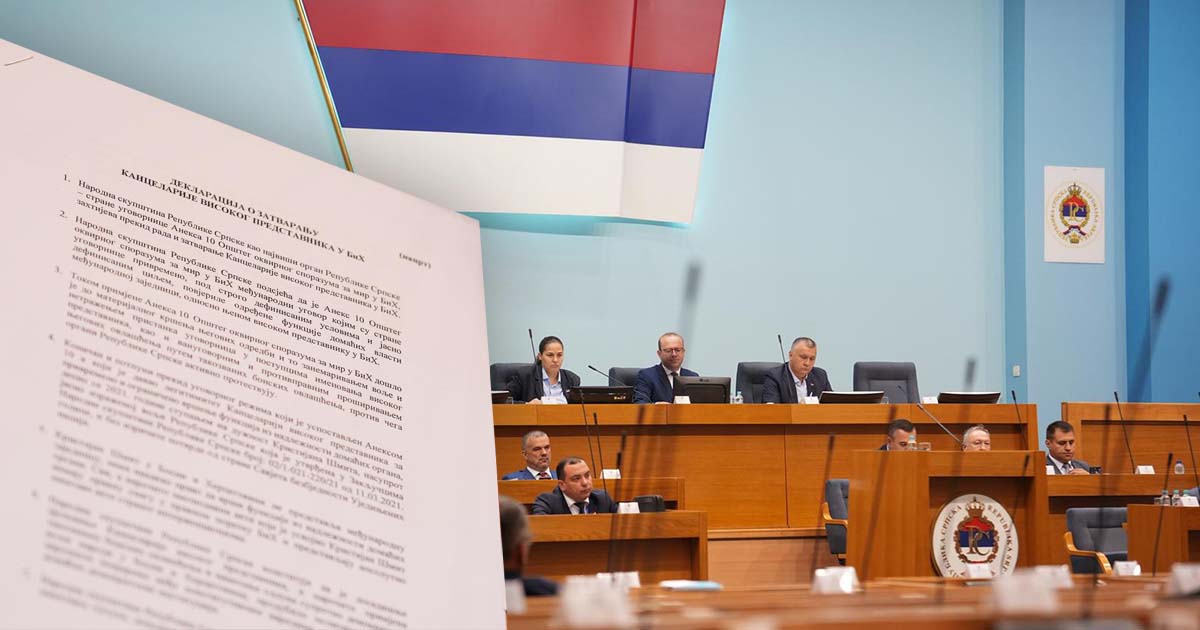 Deklaracija usvojena u NSRS-u