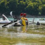Detalj s izvlačenja helikoptera Oružanih snaga BiH iz Jablaničkog jezera