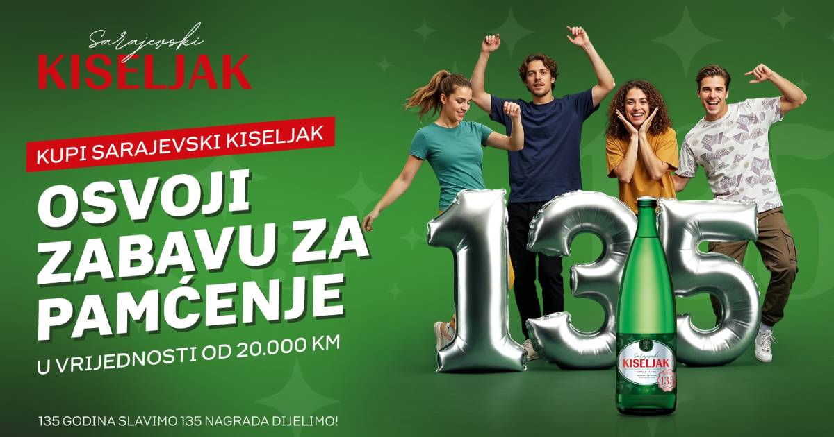 Nagradna igra: Za 135 godina Sarajevski kiseljak poklanja uspomene za cijeli život