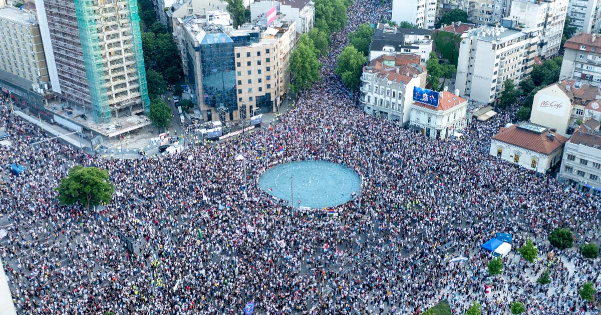 Protest u Beogradu