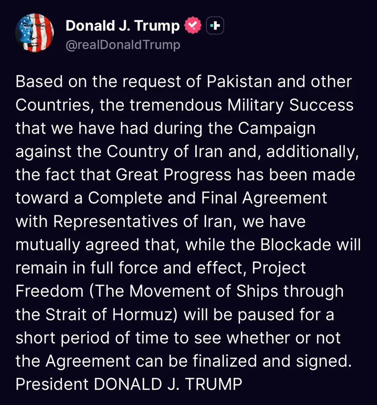 Trumpova objava