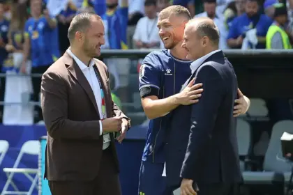 Zeljković i Džeko nakon utakmice