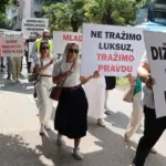 Štrajk upozorenja uposlenika pravosuđa u HNK
