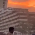 Uništena zgrada u Caracasu