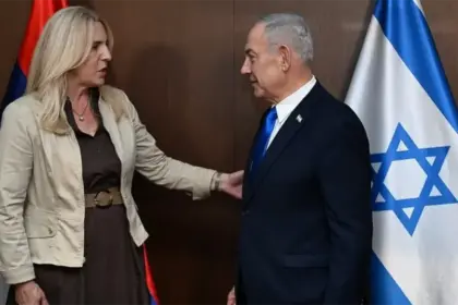 Željka Cvijanović i Benjamin Netanyahu