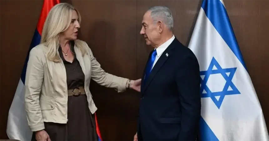 Željka Cvijanović i Benjamin Netanyahu