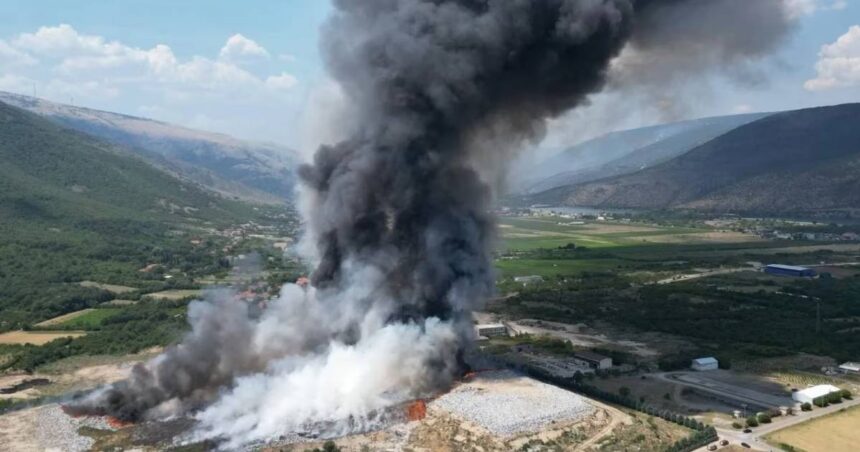deponija uborak mostar požar