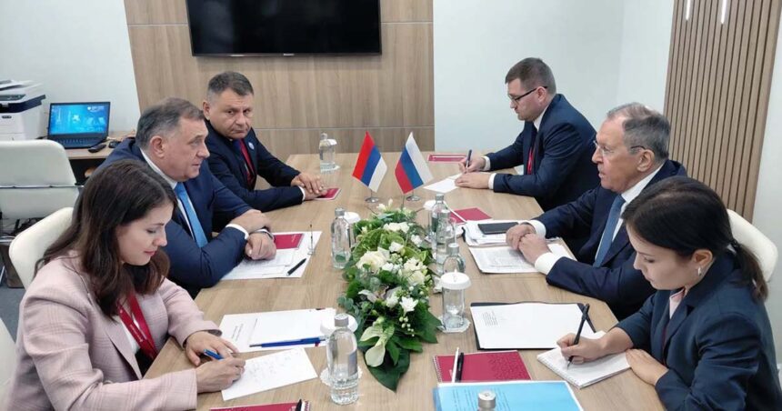 Dodik na sastanku u Rusiji