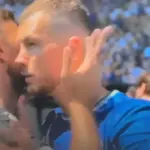 pažnju javnosti privukla je reakcija kapitena Edina Džeke nakon što je u drugom poluvremenu napustio teren