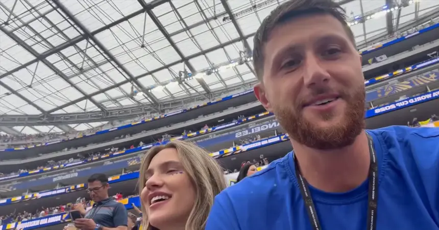 Nurkić sa suprugom Eminom na utakmici u Los Angelesu