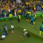 Slavlje Kolumbijaca nakon gola protiv Uzbekistana