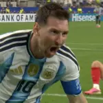 Lionel Messi slavi gol protiv Austrije