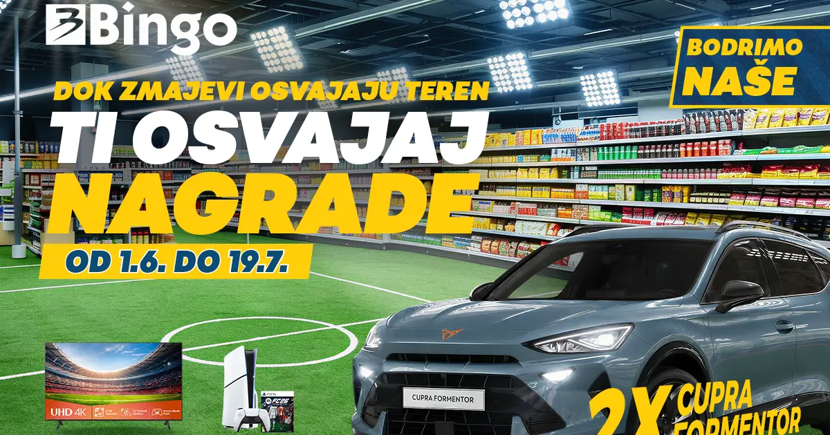 Bingo pokrenuo veliku nagradnu igru “Bodrimo naše”