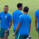 Neymar na treningu Brazila