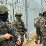Poljski vojnici na granici s Bjelorusijom