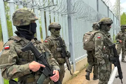 Poljski vojnici na granici s Bjelorusijom