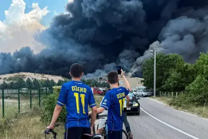 Požar u deponiji Uborak