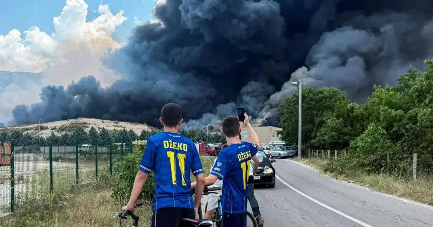 Požar u deponiji Uborak