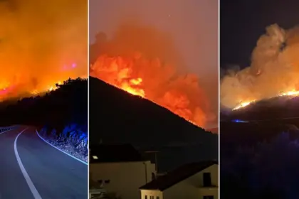 požar na otoku vis