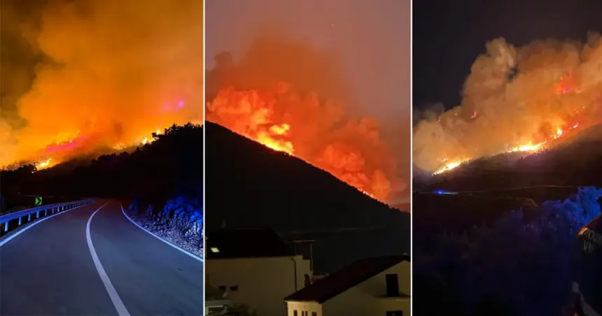požar na otoku vis