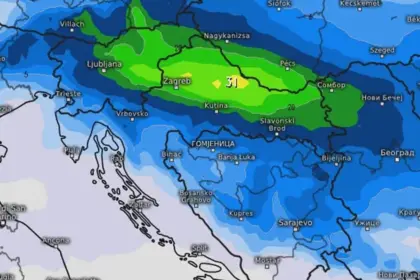 Područja gdje se najviše nestabilnosti očekuje do kraja današnjeg dana i sutra