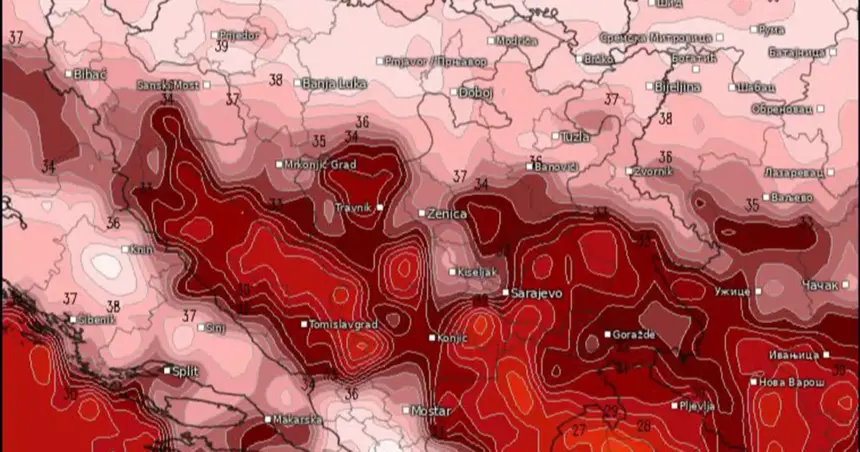 Najavljene velike vrućine u BiH