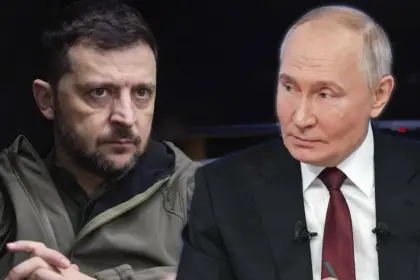 Volodimir Zelenski i Vladimir Putin
