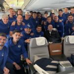 Reprezentativci BiH u avionu