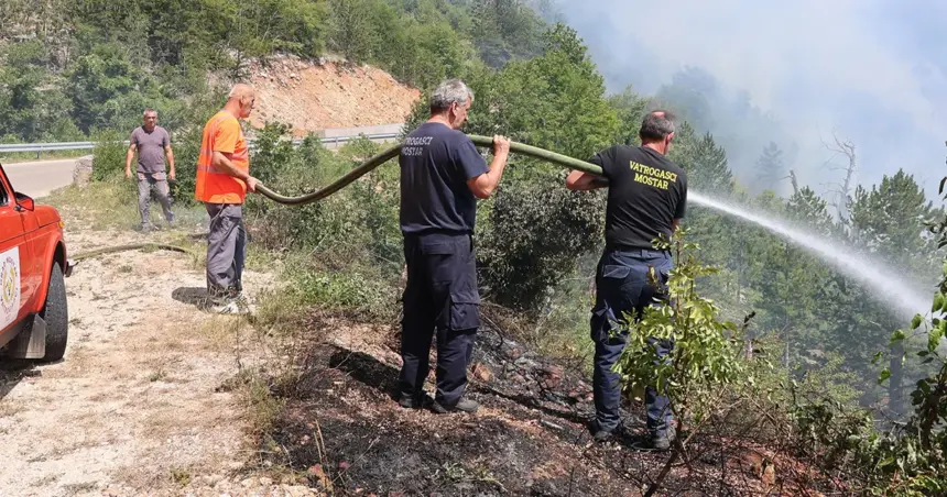 Požar na Rujištu kod Mostara