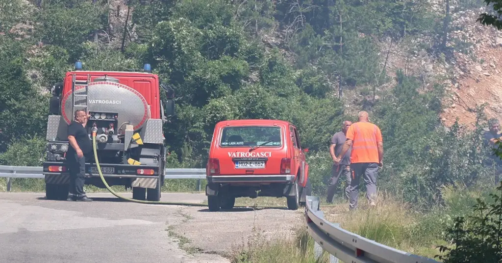 Požar na Rujištu kod Mostara