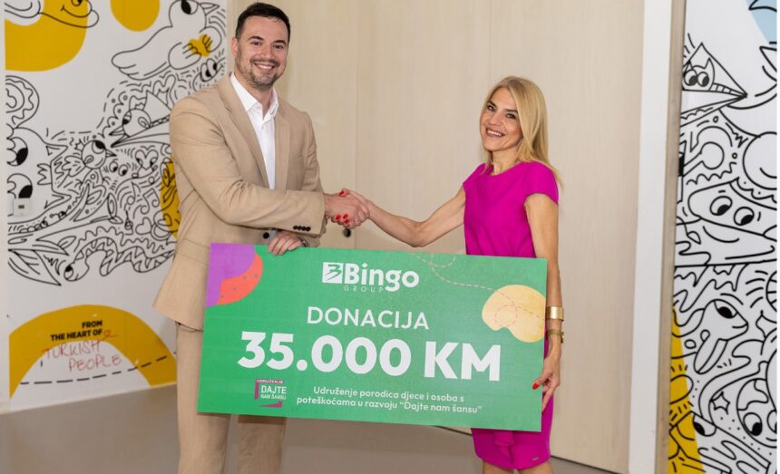 Bingo: Donacija Dnevnom centru Udruženja „Dajte nam šansu“