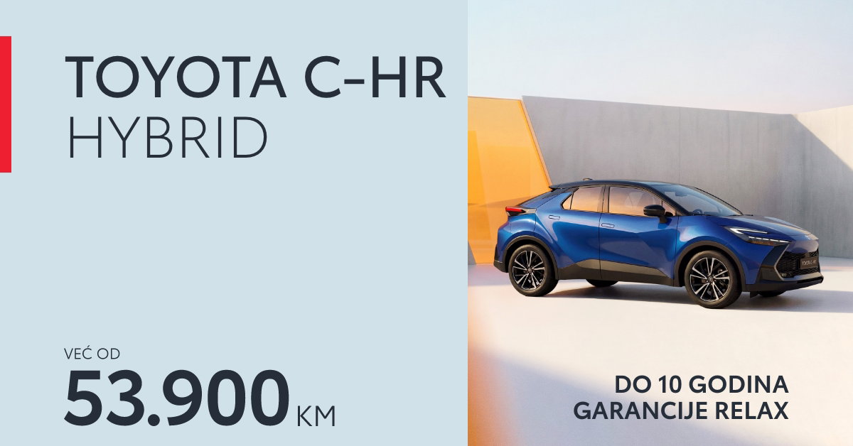 Toyota C-HR Hybrid: Spoj odvažnog dizajna i napredne tehnologije
