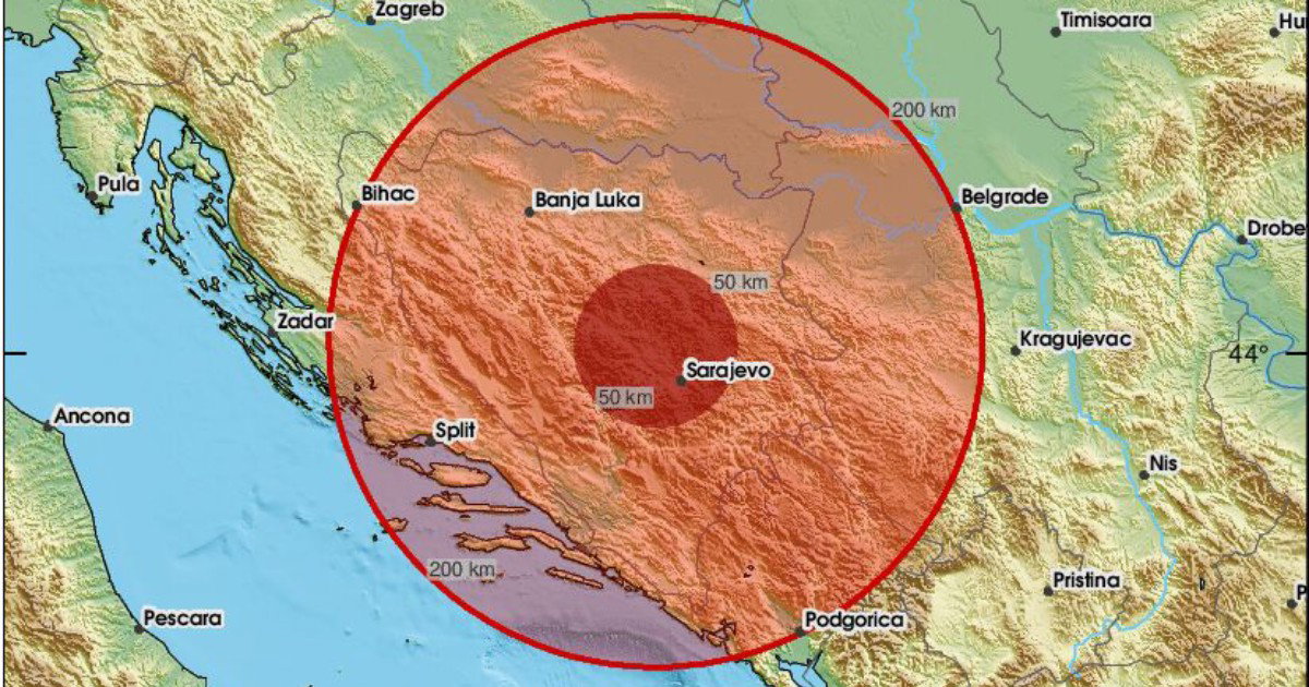 Zemljotres rano jutros zatresao BiH