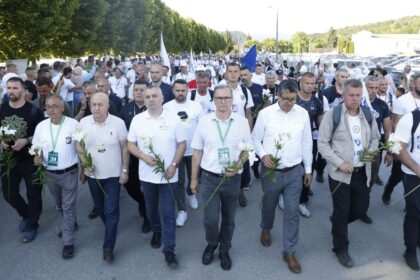 Dolazak Marša mira u Potočare