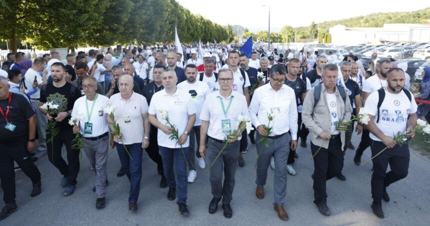Dolazak Marša mira u Potočare