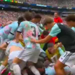 Slavlje Belgijanaca nakon trećeg pogotka