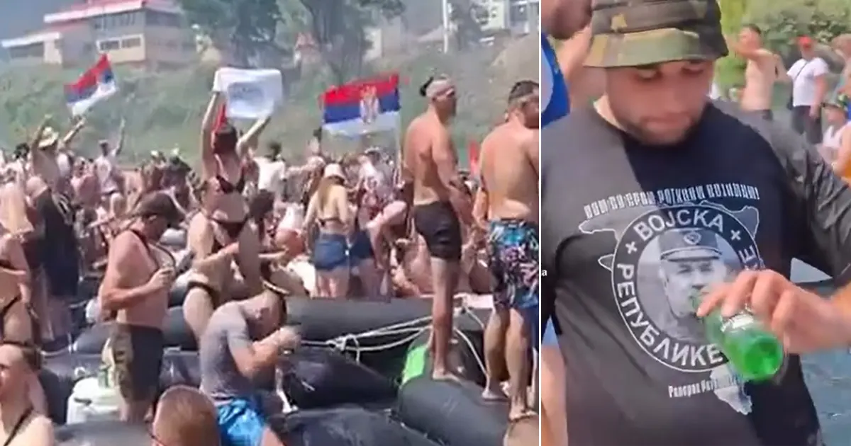 Učesnici Drinske regate uglas pjevali pjesmu koja poziva na zločine i nosili majice s likovima zločinaca